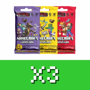 کارت بازی نترایکس وان سری ماینکرافت 2025 بسته 3 عددی | نولاین