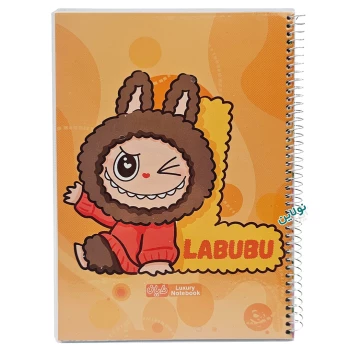 دفتر مشق تک خط 50 برگ مجلد دایان سری لابوبو Labubu طرح 3 کد 669 | نولاین