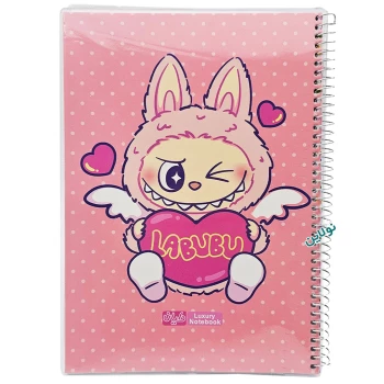 دفتر مشق تک خط 50 برگ مجلد دایان سری لابوبو Labubu طرح 6 کد 669 | نولاین