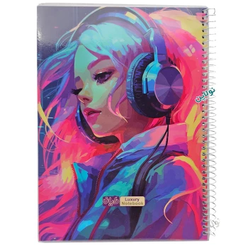 دفتر مشق تک خط 50 برگ مجلد دایان سری انیمه Anime طرح 1 کد 595 | نولاین