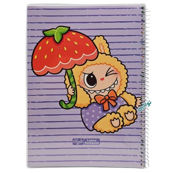 دفتر مشق تک خط 50 برگ مجلد دایان سری لابوبو Labubu طرح 7 کد 669 | نولاین