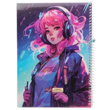 دفتر مشق تک خط 50 برگ مجلد دایان سری انیمه Anime طرح 4 کد 595 | نولاین