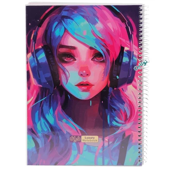 دفتر مشق تک خط 50 برگ مجلد دایان سری انیمه Anime طرح 3 کد 595 | نولاین