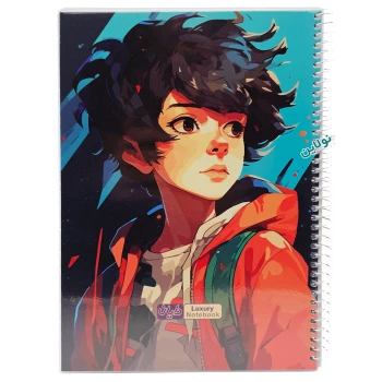 دفتر مشق تک خط 50 برگ مجلد دایان سری انیمه Anime طرح 6 کد 595 | نولاین