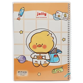 دفتر مشق حاشیه دار 40 برگ مجلد پیتیکو سری جولی Jolly طرح 7 کد 378 | نولاین