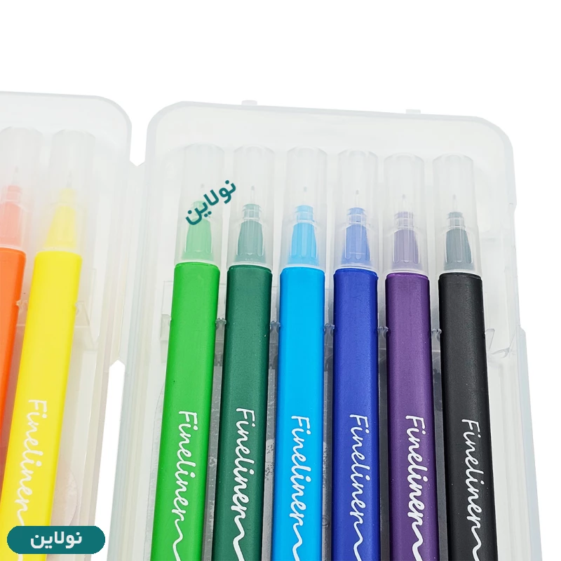قیمت و خرید روان نویس نوک نمدی 12 رنگ آریا ضخامت 0.7 میلی متری کد 9082 | نولاین