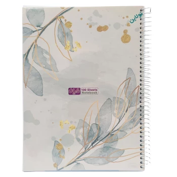 دفتر مشق 100 برگ سیمی مجلد دایان سری گلوریا Gloria کد 507 | نولاین