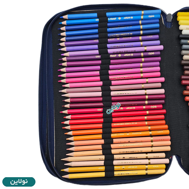 قیمت و خرید کیف مداد رنگی 180 رنگ سه زیپ لت loto چرمی سری D کد KDP180 | نولاین