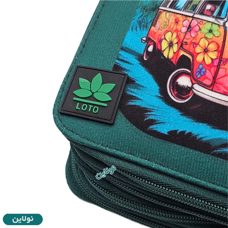 قیمت و خرید کیف مداد رنگی 120 رنگ چهار زیپ لت loto طرح 3 کد KPB120 | نولاین