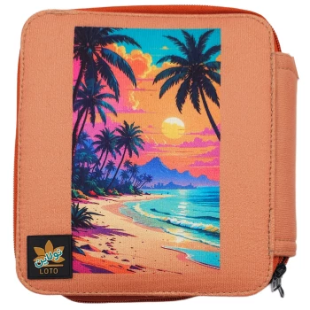 کیف مداد رنگی 120 رنگ چهار زیپ لت loto طرح 16 کد KPB120 | نولاین