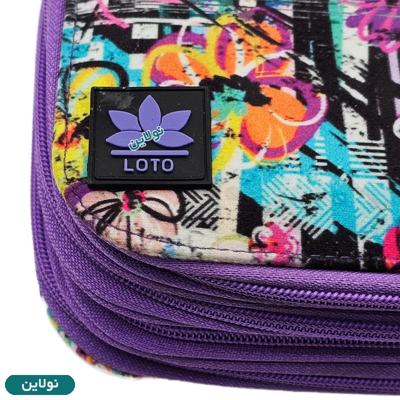 قیمت و خرید کیف مداد رنگی 120 رنگ چهار زیپ لت loto طرح 12 کد KPB120 | نولاین