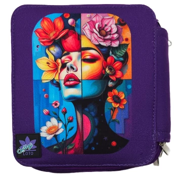 کیف مداد رنگی 120 رنگ چهار زیپ لت loto طرح 11 کد KPB120 | نولاین