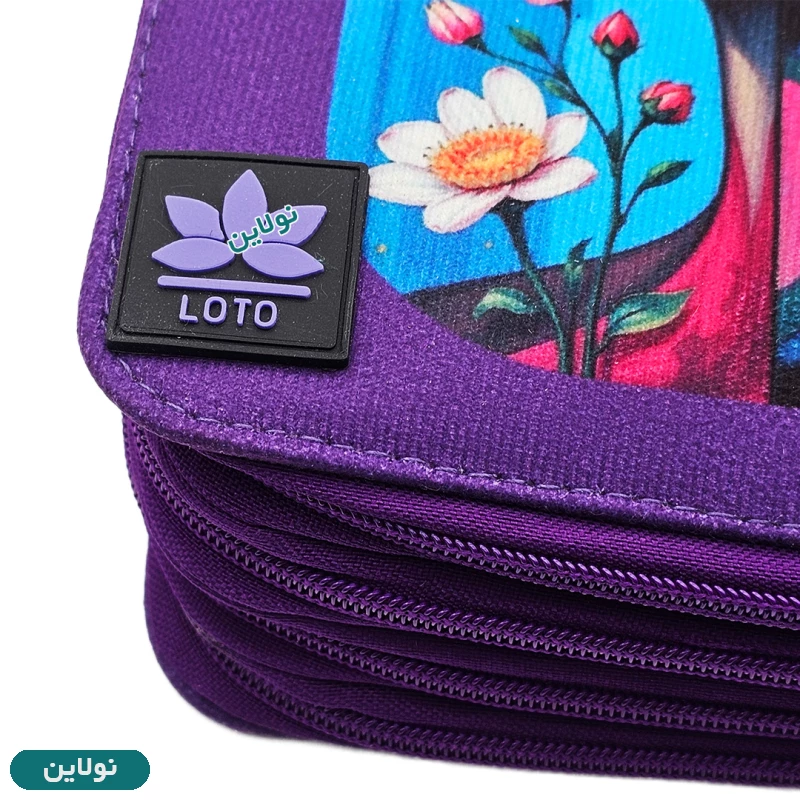 قیمت و خرید کیف مداد رنگی 120 رنگ چهار زیپ لت loto طرح 11 کد KPB120 | نولاین