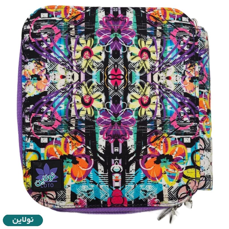 قیمت و خرید کیف مداد رنگی 120 رنگ چهار زیپ لت loto طرح 12 کد KPB120 | نولاین