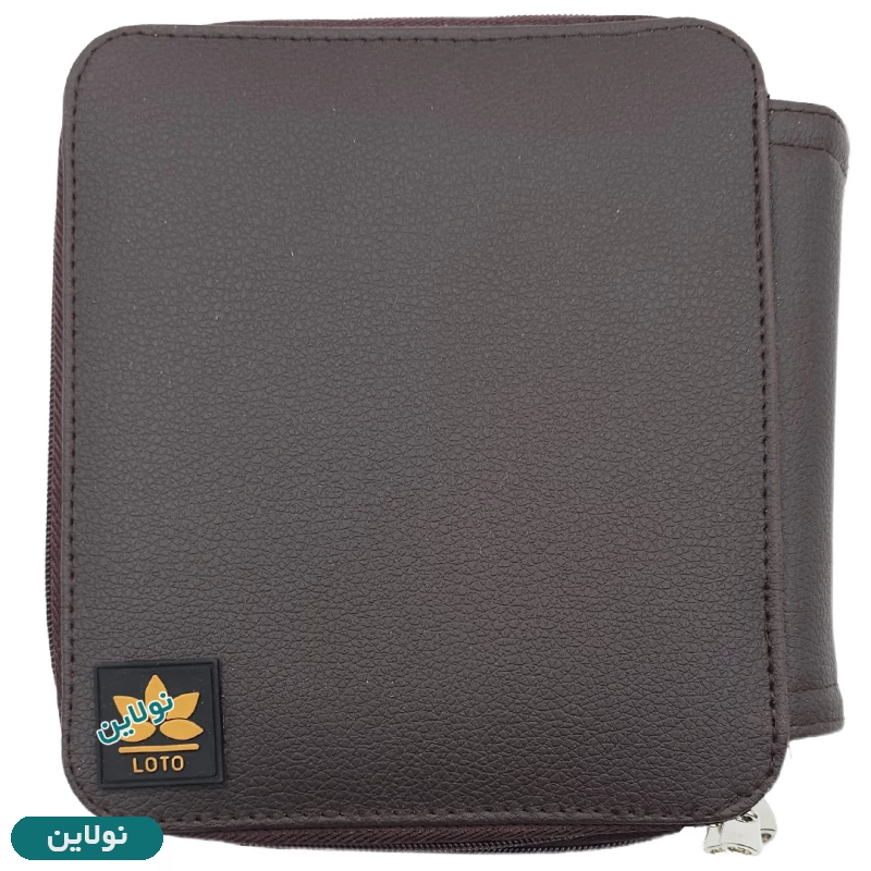قیمت و خرید کیف مداد رنگی 120 رنگ چهار زیپ لت loto طرح چرمی کد KPB120 | نولاین