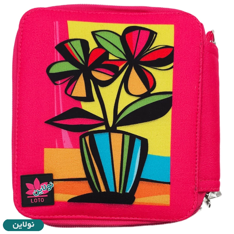 قیمت و خرید کیف مداد رنگی 120 رنگ چهار زیپ لت loto طرح 4 کد KPB120 | نولاین