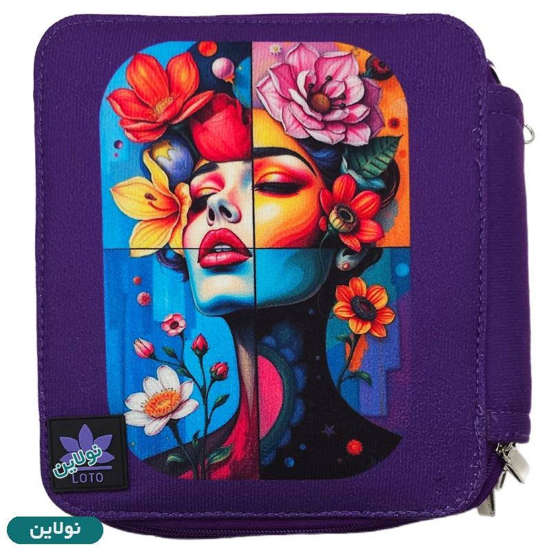 قیمت و خرید کیف مداد رنگی 120 رنگ چهار زیپ لت loto طرح 11 کد KPB120 | نولاین