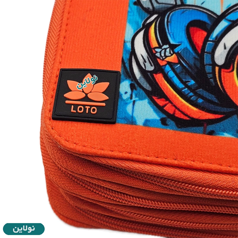 قیمت و خرید کیف مداد رنگی 120 رنگ چهار زیپ لت loto طرح 13 کد KPB120 | نولاین