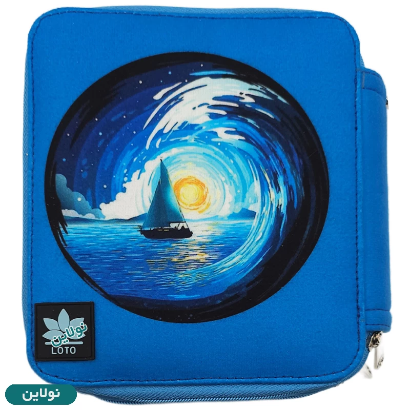 قیمت و خرید کیف مداد رنگی 120 رنگ چهار زیپ لت loto طرح 17 کد KPB120 | نولاین