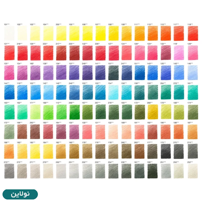 قیمت و خرید مداد رنگی 120 رنگ پلی کروم جعبه فلزی فابر کاستل Polychromos کد 110011 | نولاین