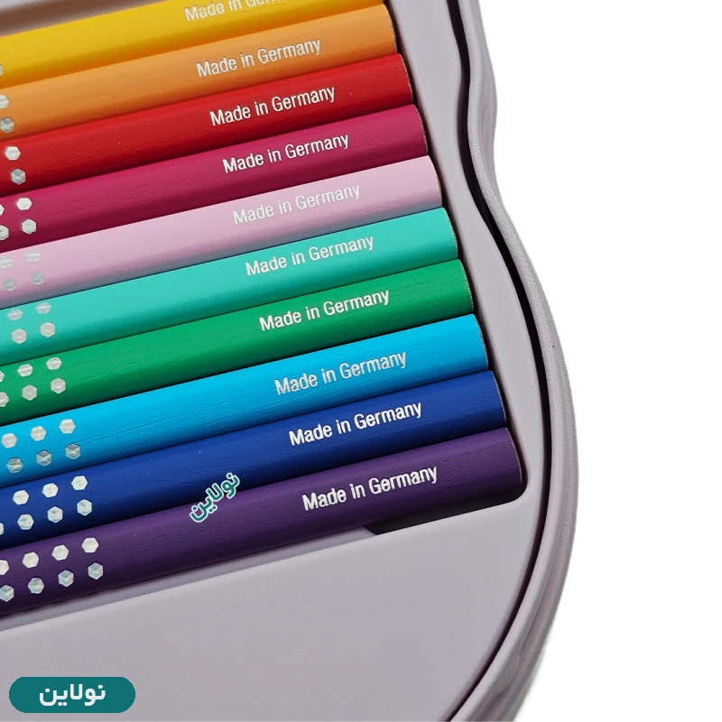 قیمت و خرید مداد رنگی 20 رنگ اسپارکل فابر کاستل طرح پروانه جعبه فلزی کد 201971 | نولاین