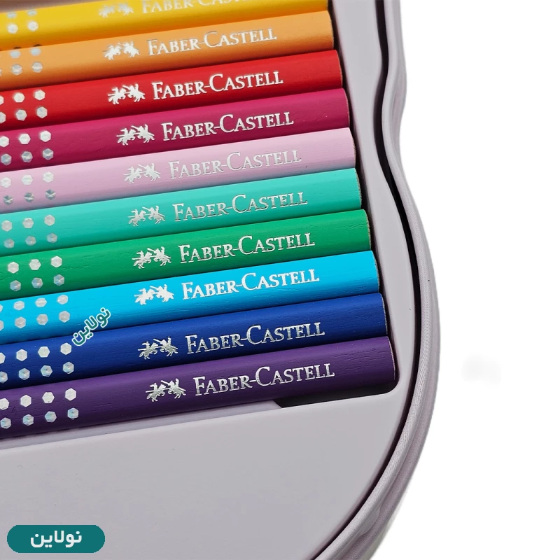 قیمت و خرید مداد رنگی 20 رنگ اسپارکل فابر کاستل طرح پروانه جعبه فلزی کد 201971 | نولاین