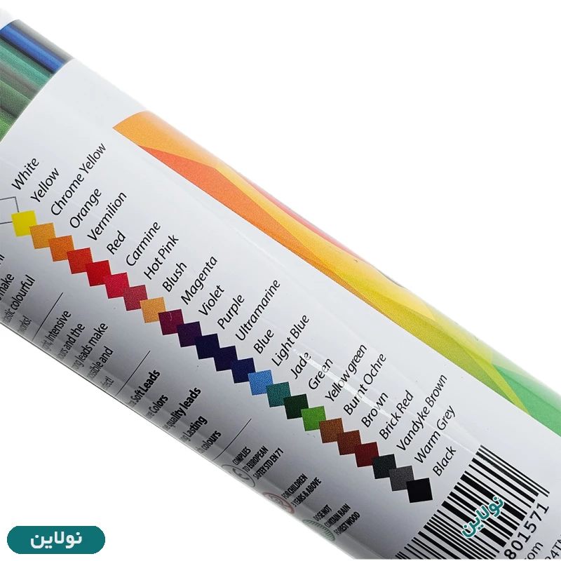 قیمت و خرید مداد رنگی 24 رنگ استوانه ای پیکاسو فلزی کد GOL24TN-S | نولاین