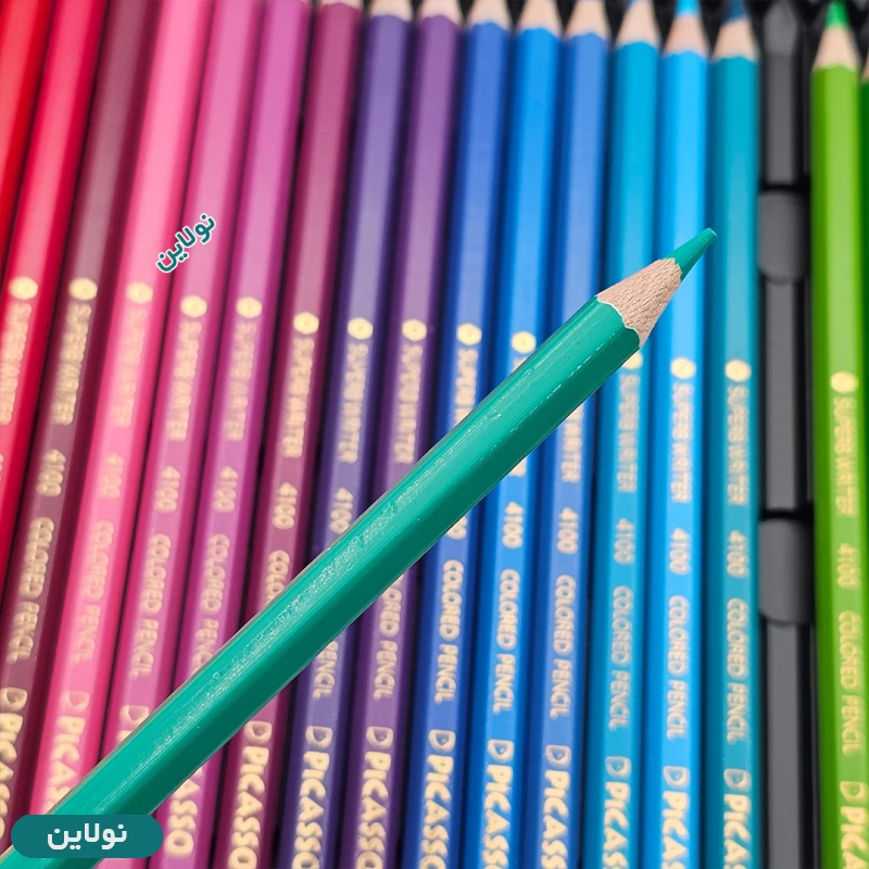 قیمت و خرید مداد رنگی 36 رنگ پیکاسو جعبه فلزی طرح موتور کد GOL36-T | نولاین