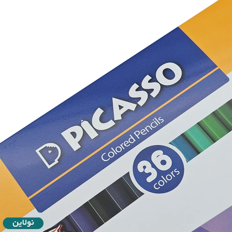 قیمت و خرید مداد رنگی 36 رنگ پیکاسو جعبه فلزی طرح اقیانوس کد GOL36-T | نولاین