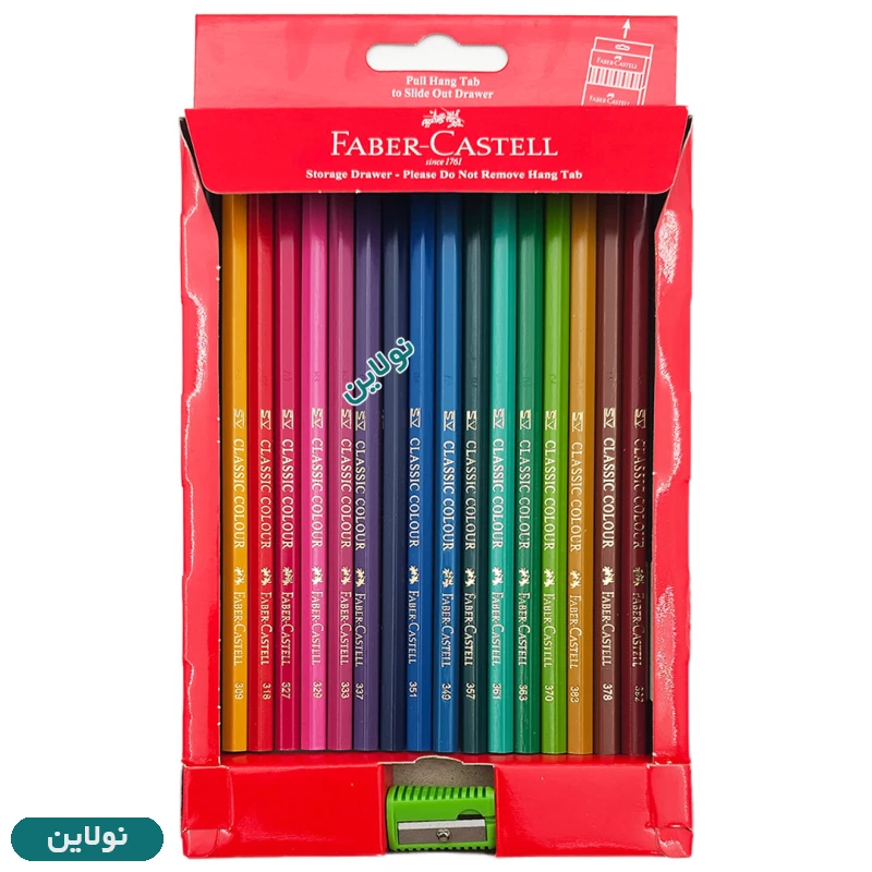 قیمت و خرید مداد رنگی 36 رنگ فابر کاستل مدل کلاسیک جعبه مقوایی + تراش کد 115856 | نولاین