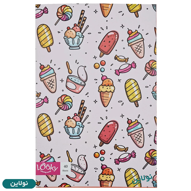 قیمت و خرید دفتر مشق تک خط 40 برگ لوکی بسته 8 عددی DF-300 | نولاین