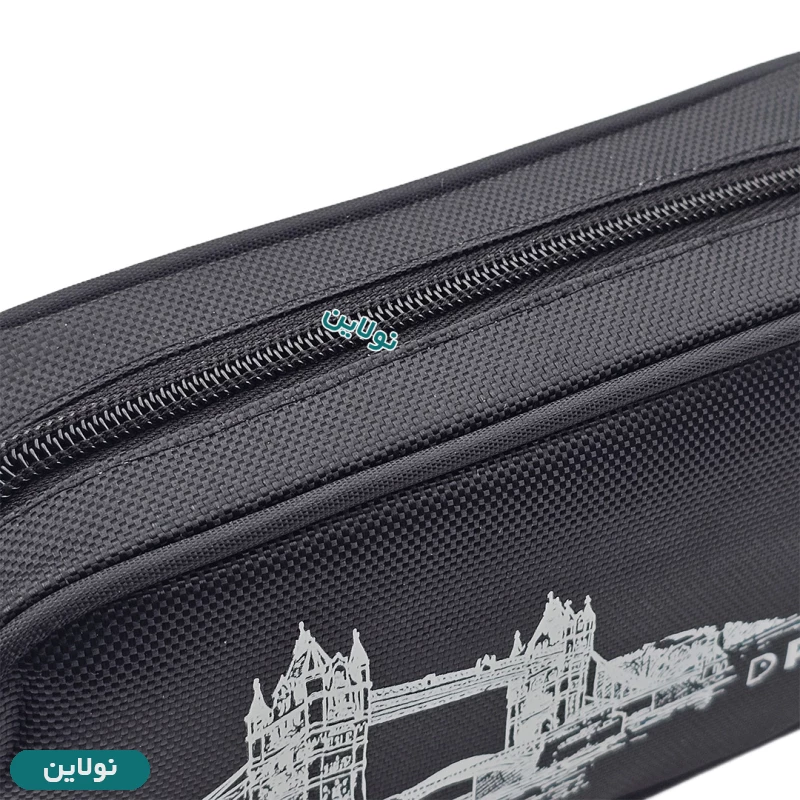 قیمت و خرید جامدادی پارچه ای 2 زیپ پیکاسو سری فیروزه ای کد E3 | نولاین