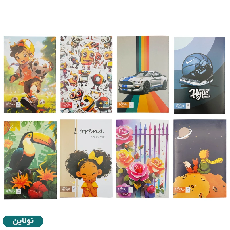 قیمت و خرید دفتر مشق تک خط 60 برگ لوکی کد DF-302 | نولاین