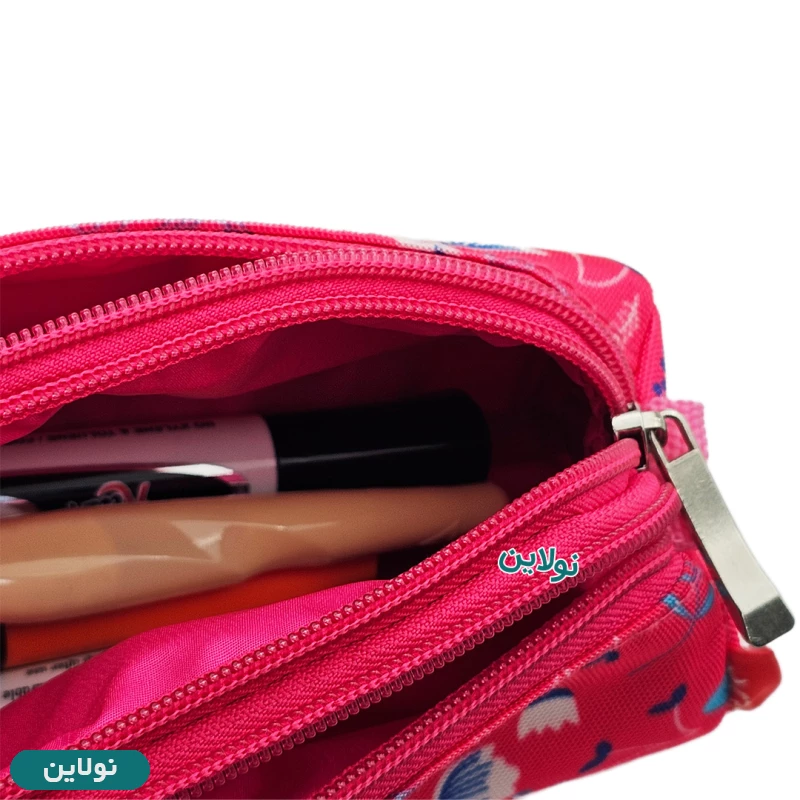 قیمت و خرید جامدادی پارچه ای 3 زیپ سی کلاس مدل آرتو پرینت Arto Print کد PCC0303 | نولاین