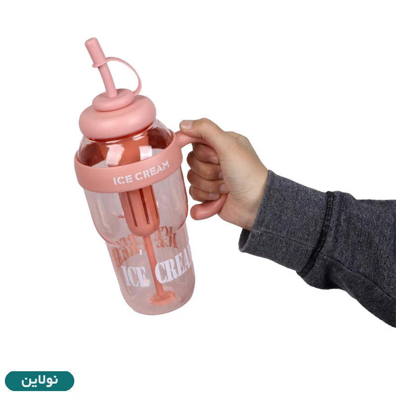 قیمت و خرید بطری فانتزی دسته دار طرح ice cream کد B-138 | نولاین