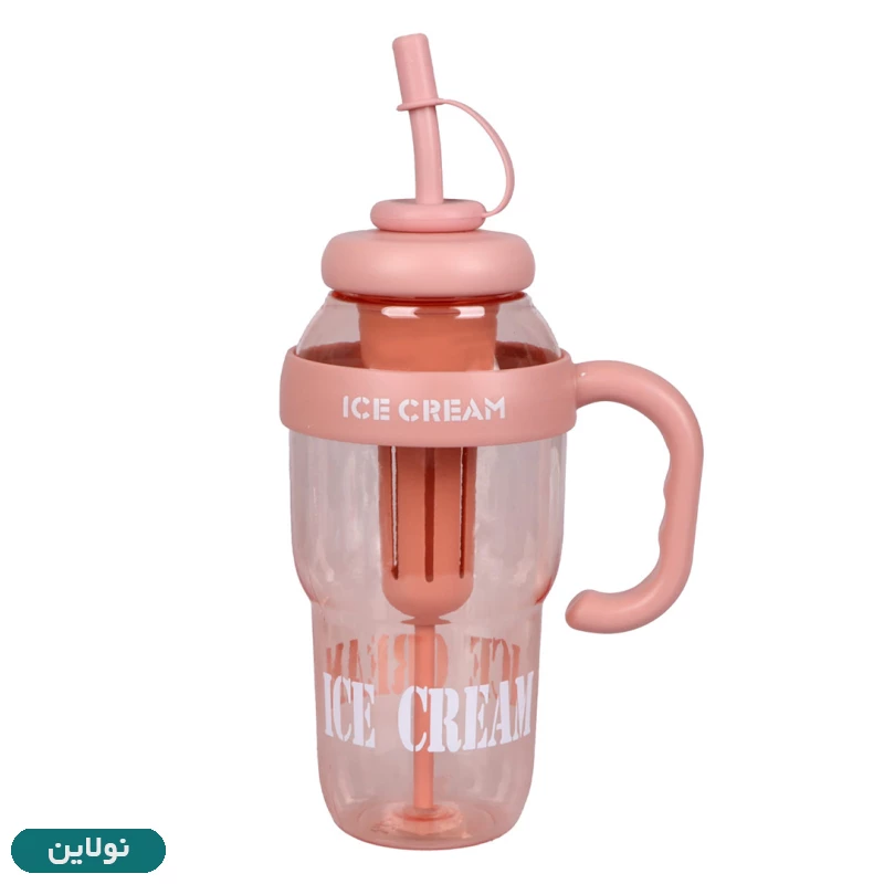 قیمت و خرید بطری فانتزی دسته دار طرح ice cream کد B-138 | نولاین