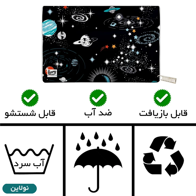 قیمت و خرید کیف لقمه مستر راد طرح کهکشانی کد 2185 | نولاین