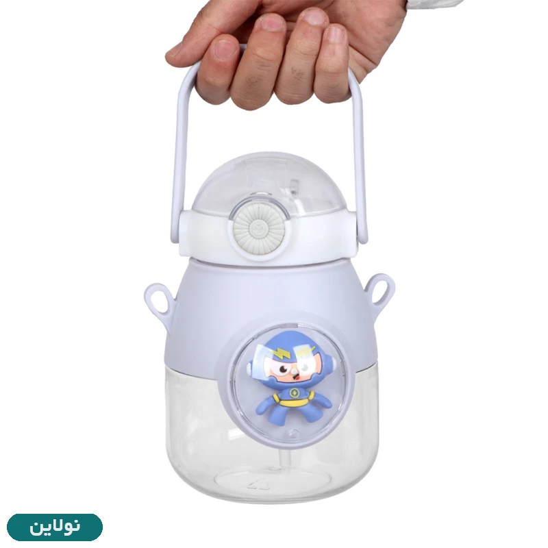 قیمت و خرید قمقمه فانتزی دسته دار طرح ابرقهرمان | نولاین