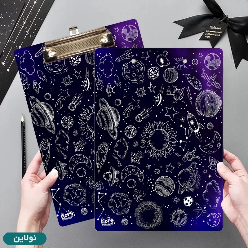 قیمت و خرید تخته شاسی A4 چوبی طرح کهکشانی مستر راد کد 2374 | نولاین