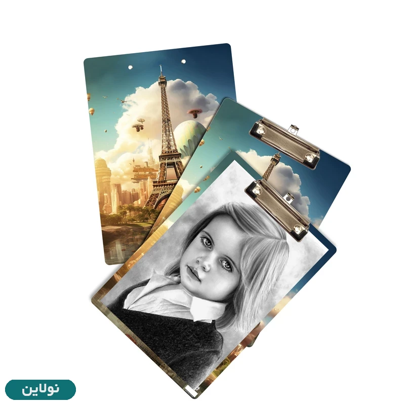 قیمت و خرید تخته شاسی A4 چوبی طرح برج ایفل مستر راد کد 2421 | نولاین