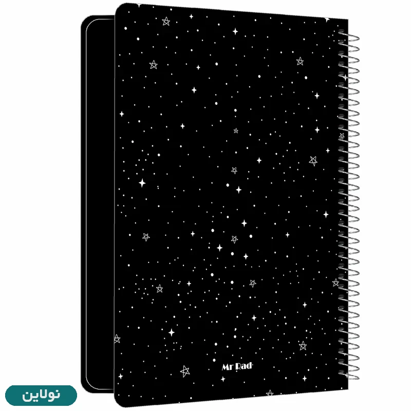 قیمت و خرید دفتر بلک ژورنال کاغذ مشکی طرح ستاره مستر راد کد 1685 | نولاین