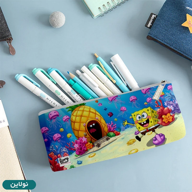 قیمت و خرید جامدادی تک زیپ مستر راد طرح باب اسفنجی کد 2776 | نولاین