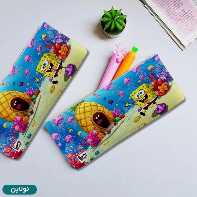 قیمت و خرید جامدادی تک زیپ مستر راد طرح باب اسفنجی کد 2776 | نولاین