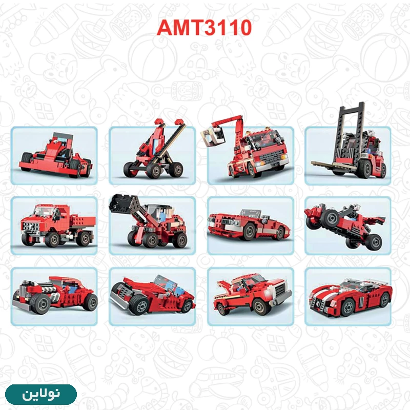 قیمت و خرید لگو ماشین 23 مدله سری Architect آوا کد AMT 3110 | نولاین