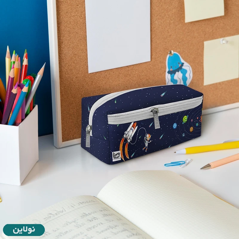 قیمت و خرید جامدادی 3 زیپ مستر راد طرح کهکشانی کد 2507 | نولاین