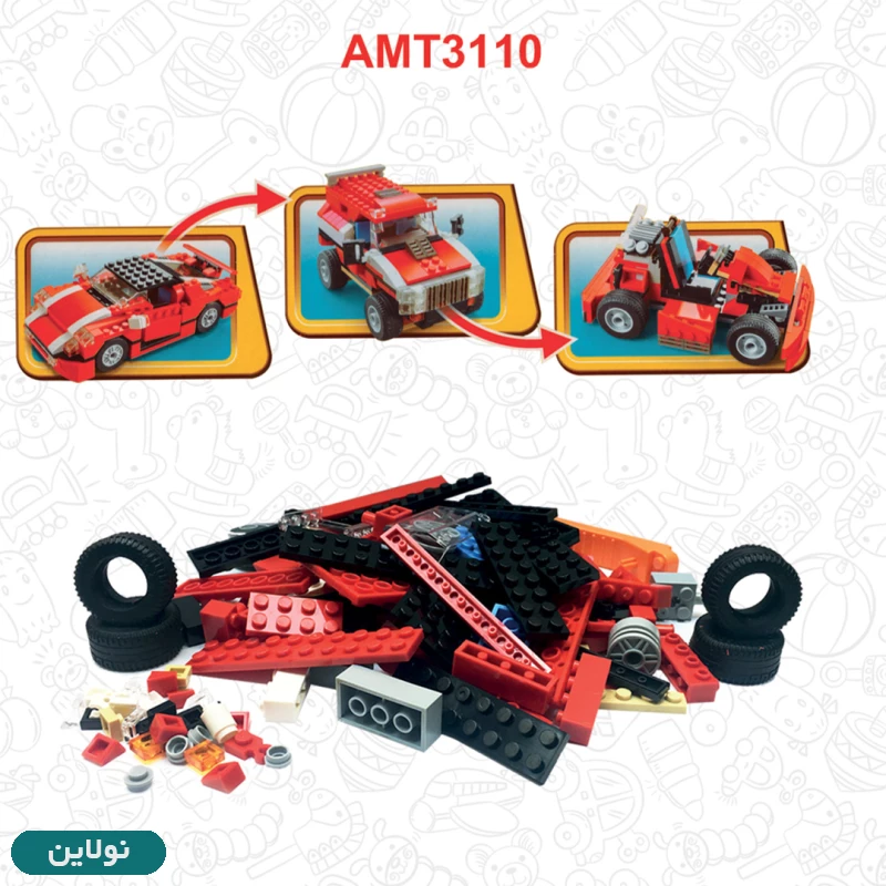 قیمت و خرید لگو ماشین 23 مدله سری Architect آوا کد AMT 3110 | نولاین