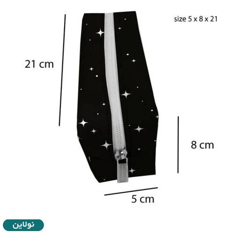 قیمت و خرید جامدادی تک زیپ مستر راد طرح ماه و ستاره کد 2737 | نولاین