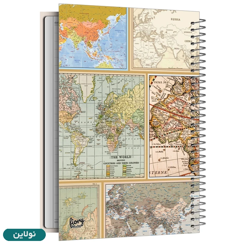 قیمت و خرید دفتر مشق 100 برگ سیمی جلد سخت طرح نقشه جهان World Map مستر راد کد 2415 | نولاین قیمت و خرید دفتر مشق 100 برگ سیمی جلد سخت طرح نقشه جهان World Map مستر راد کد 2415 | نولاین
