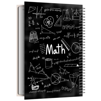 دفتر مشق 100 برگ سیمی جلد سخت طرح ریاضی Math کد 2174 | نولاین