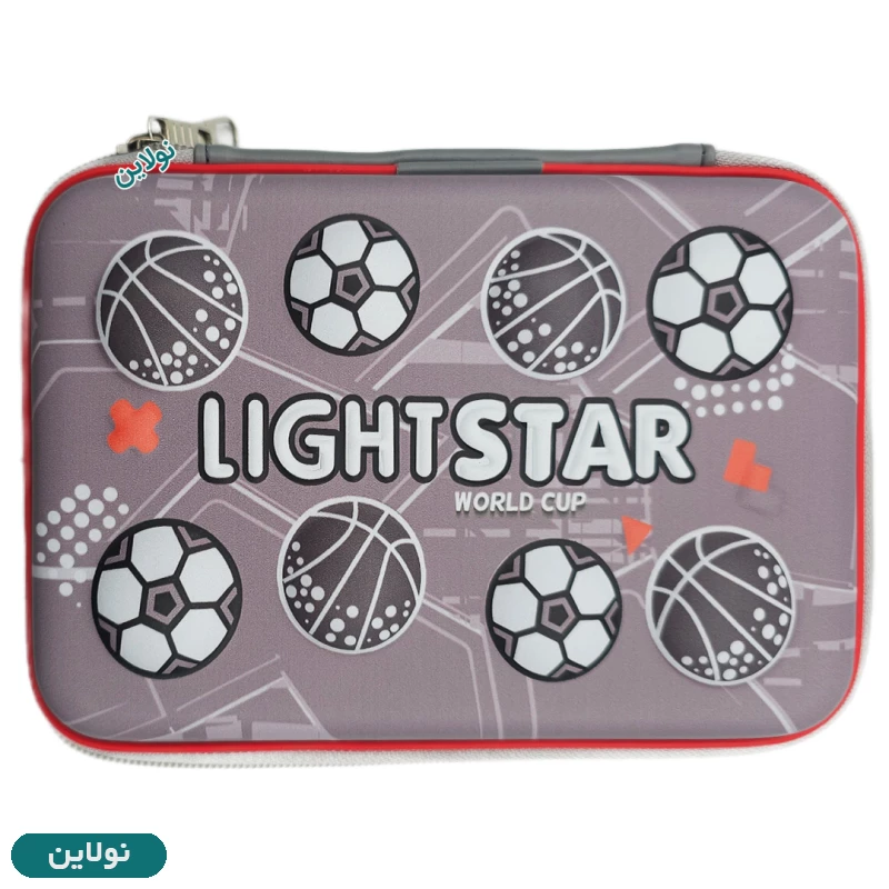 قیمت و خرید جامدادی کتابی 2 زیپ برجسته سایز بزرگ طرح توپ فوتبال FootBall لایت استار | نولاین قیمت و خرید جامدادی کتابی 2 زیپ برجسته سایز بزرگ طرح توپ فوتبال FootBall لایت استار | نولاین